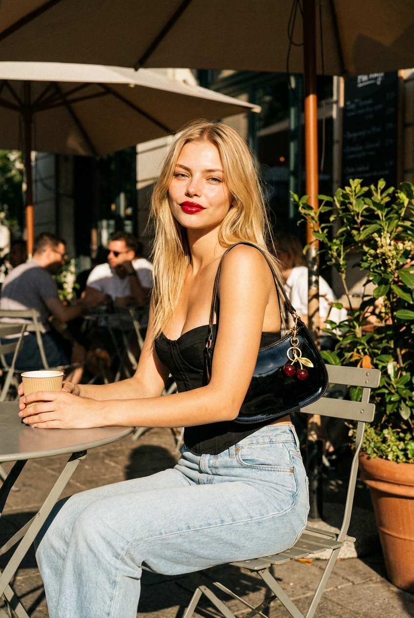 La Borsa cherry red crossbody bag — ROSSACASA